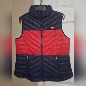 Tommy Hilfiger Red and Blue Puffer Vest